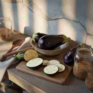 Immagine di melanzana a fette per l'articolo Melanzana: proprietà, benefici e idee gustose per l’estate