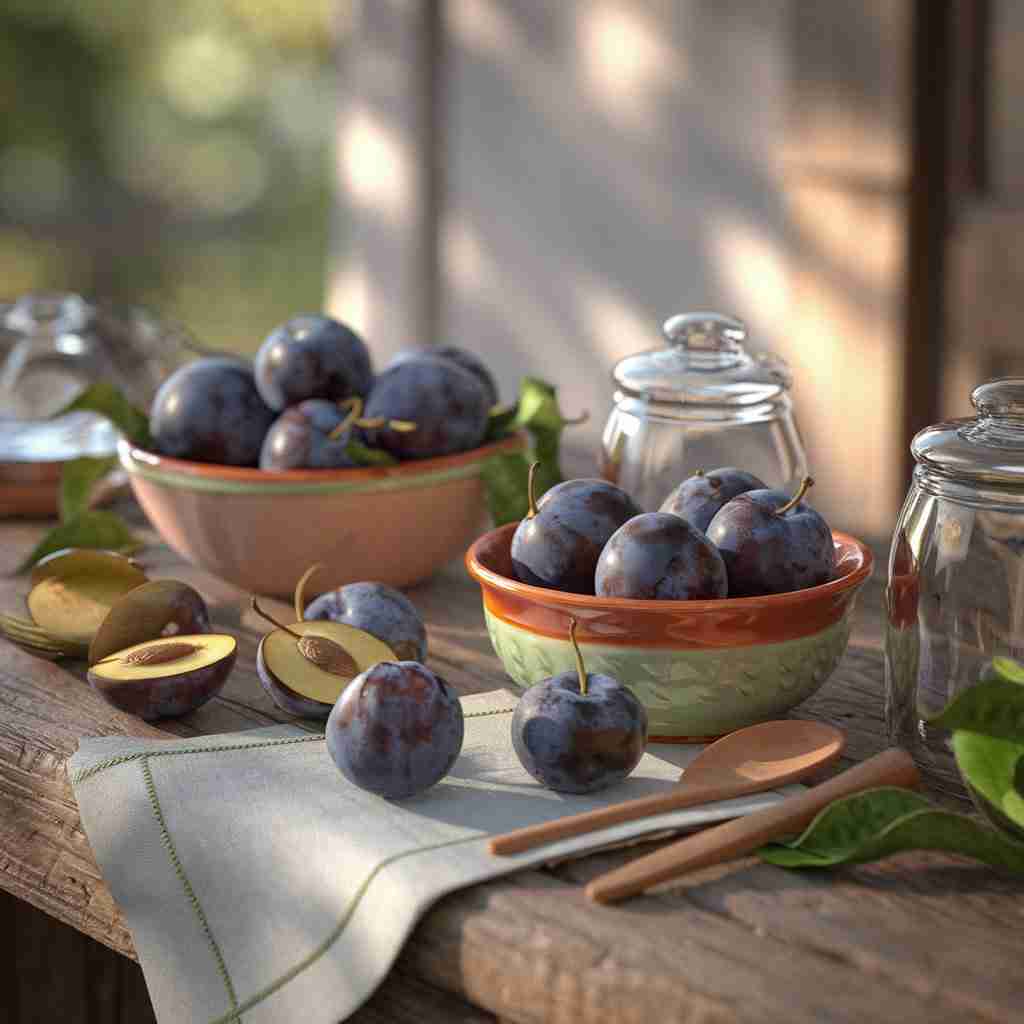 Immagine di susine fresche per l'articolo Susina: proprietà, benefici e idee leggere per gustarla al meglio