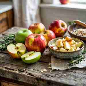 Immagine di mele rosse e verdi crude intere o a fette per l'articolo "Mela: proprietà, benefici e idee per gustarla ogni giorno"