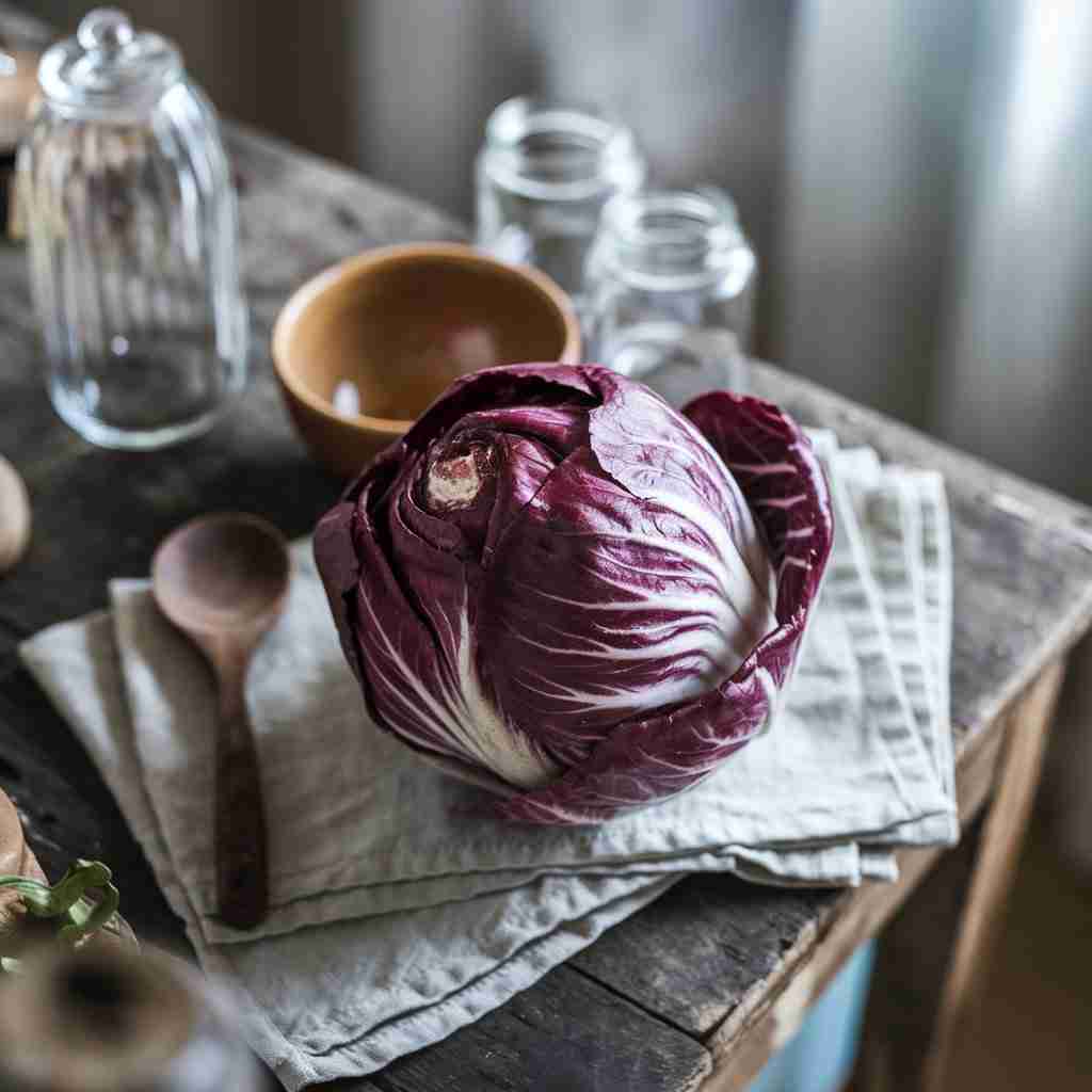 Immagine di radicchio rosso per l'articolo "Radicchio: proprietà, benefici e idee in cucina per gustarlo (anche se non ti piace l’amaro!)"