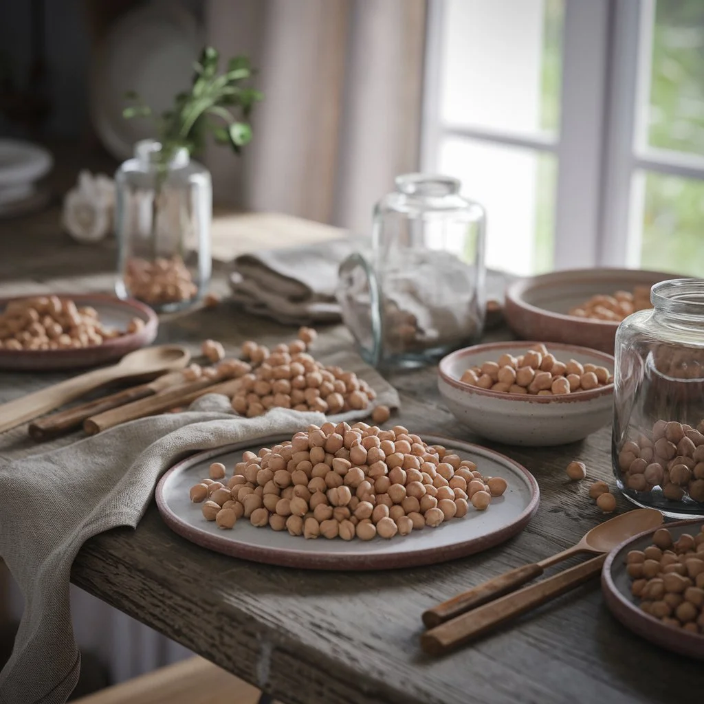 Ceci legume giallo beige proteine vegetali basso indice glicemico 33 triptofano sonno aquafaba