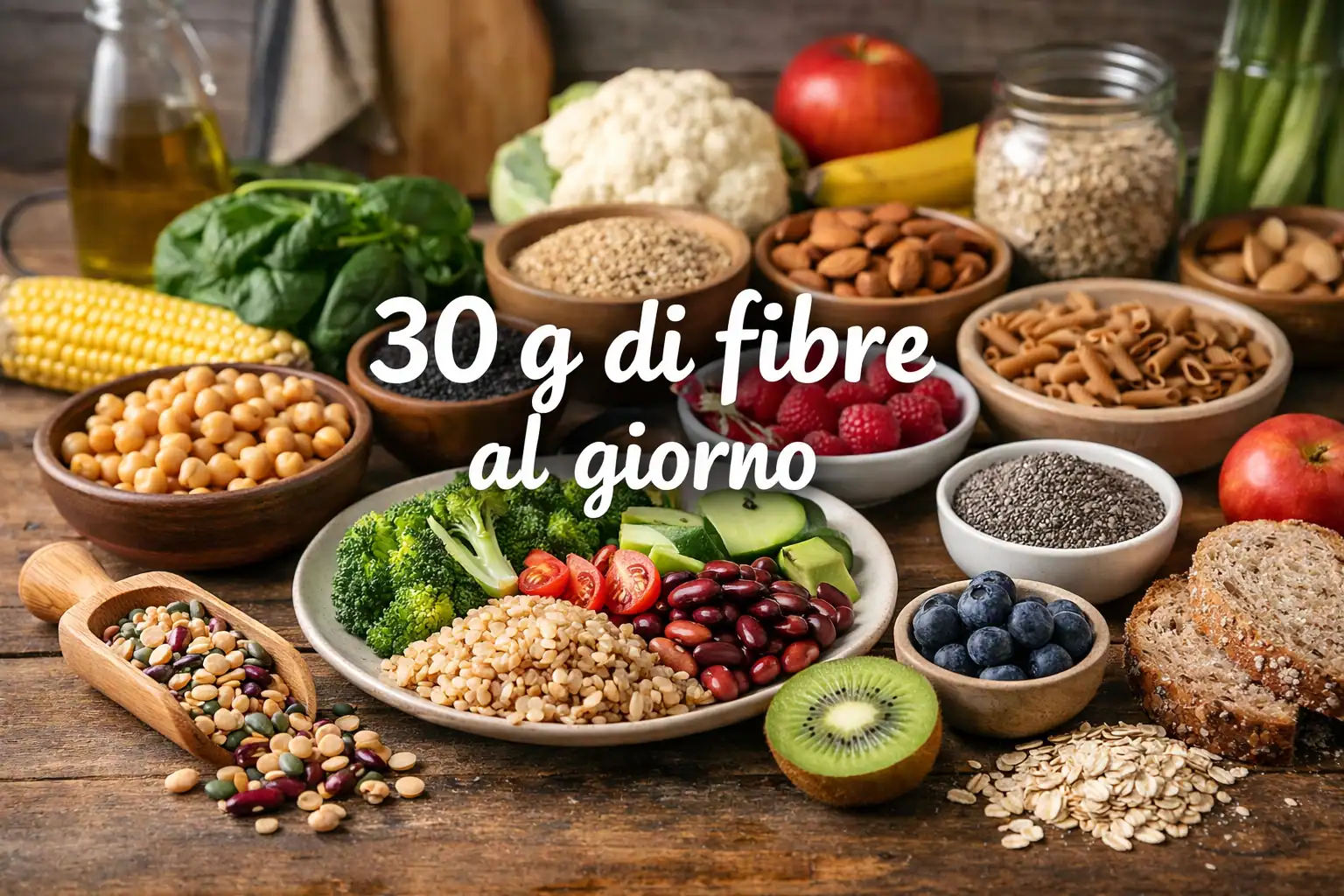 30 grammi di fibre al giorno: guida pratica per raggiungerli senza stress